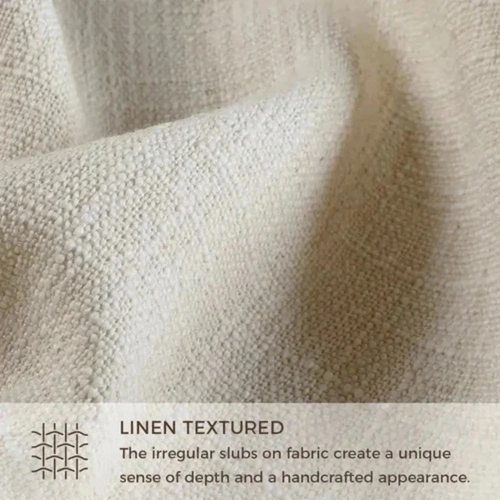 TWOPAGES Liz Linen Drape Pleated Curtains (2) 84